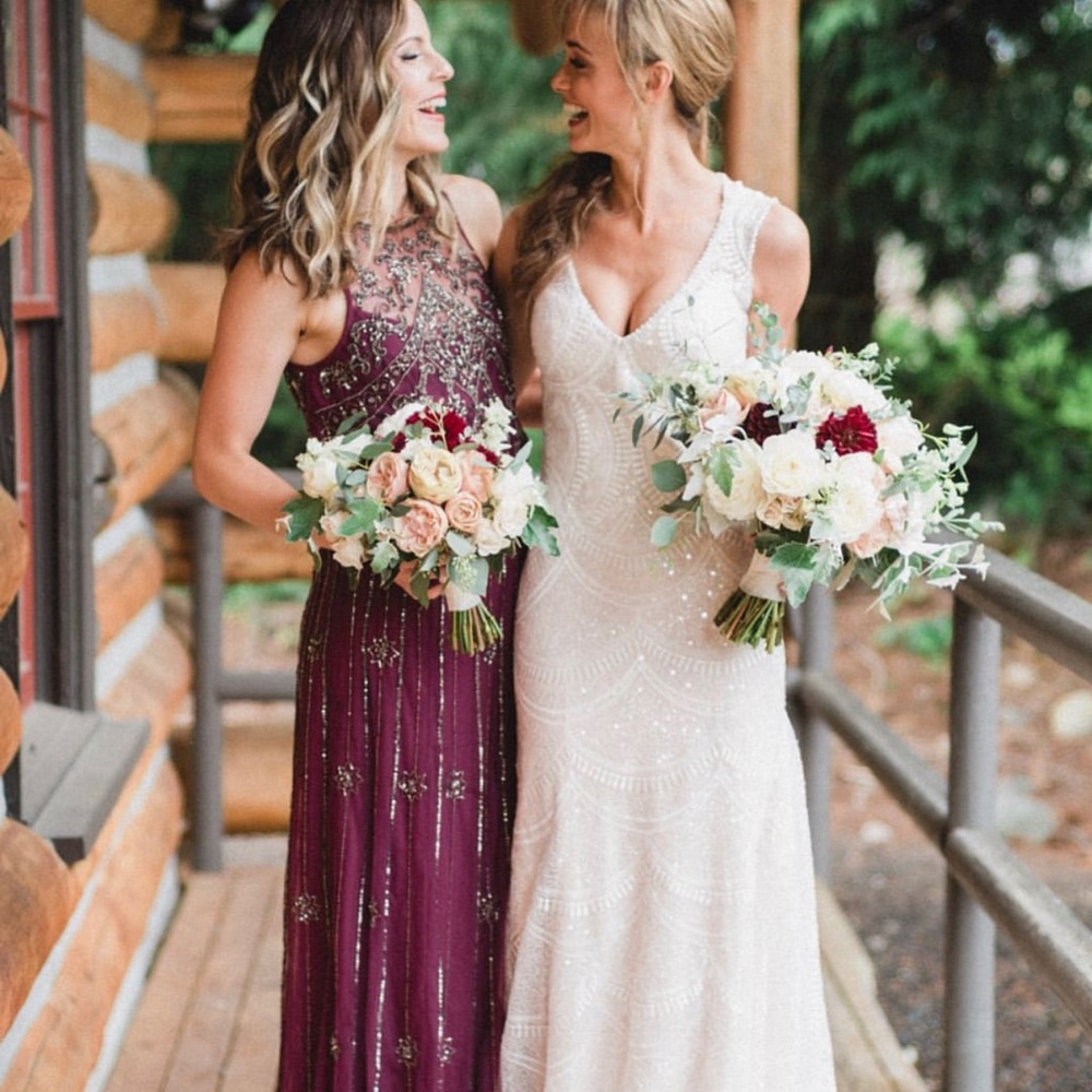 Beautiful beaded gala dress